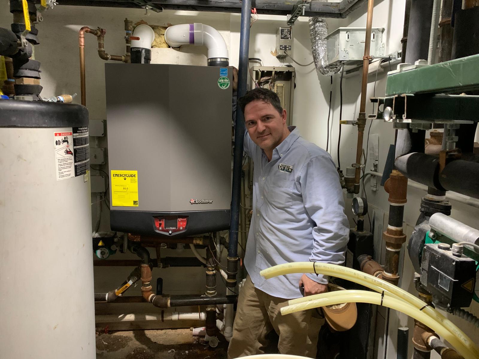 Norse Mechanical Team Doing Heating System Maintenance