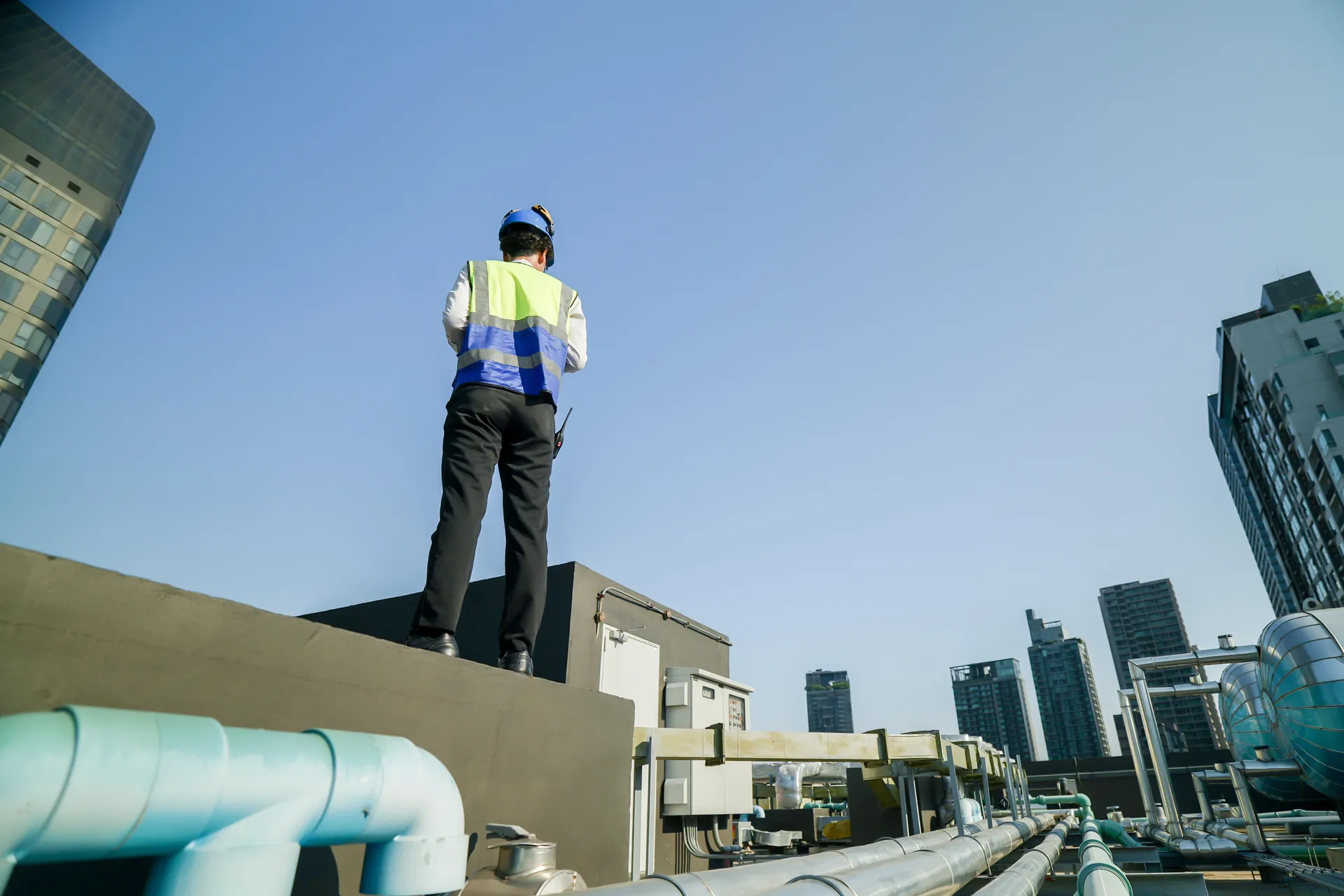 Commercial HVAC and Plumbing heating system service in a rural commercial building